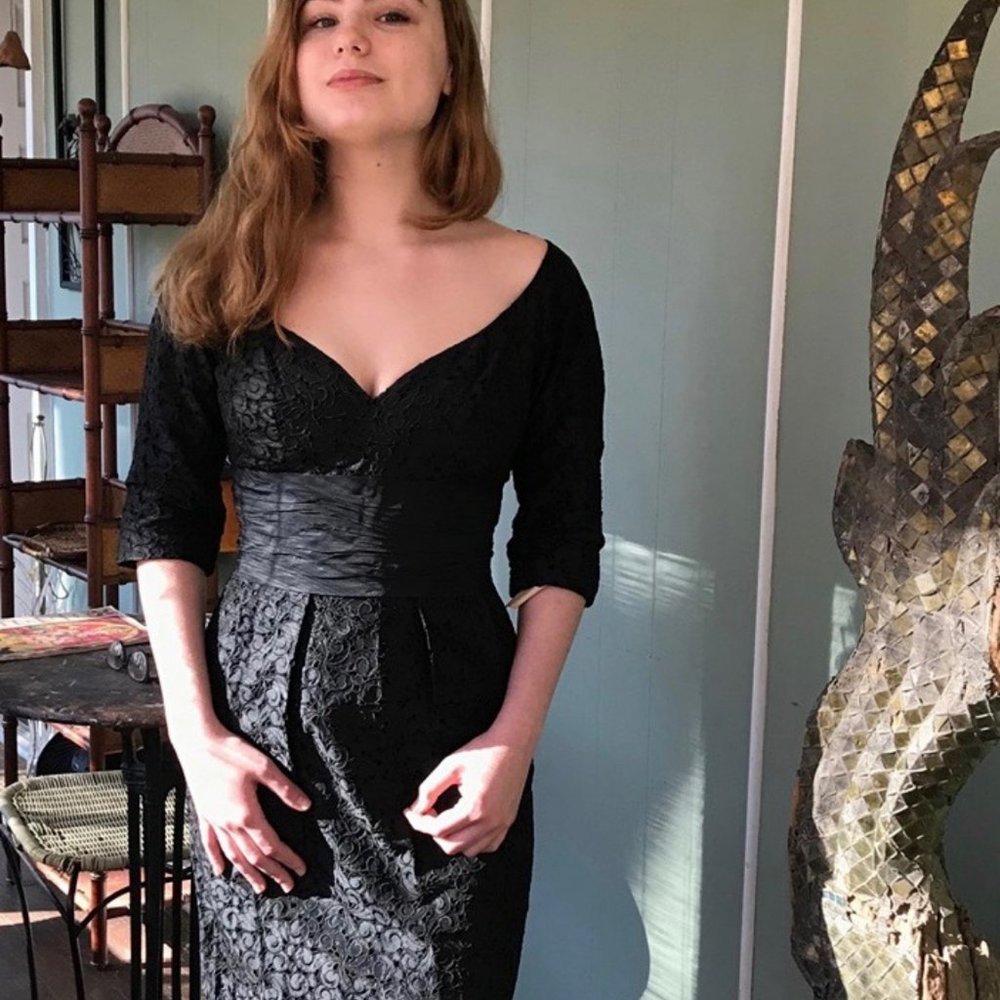 Vintage Florence Lace Evening Dress